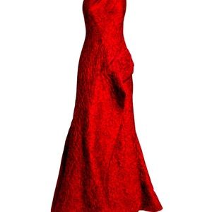 Stunning RED gown, new to market and very comfortable.